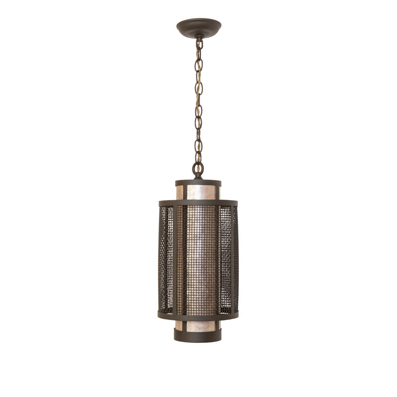 8.5" Wide Cilindro Weave-Tex Mini Pendant