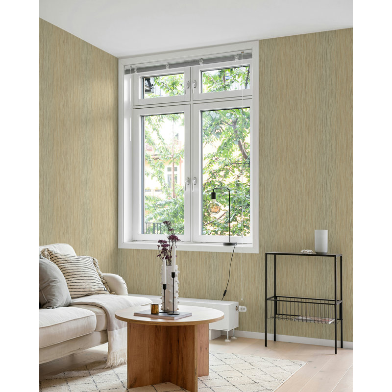 Papier peint imitation non collé Seabrook Designs, Beige métallique / taupe