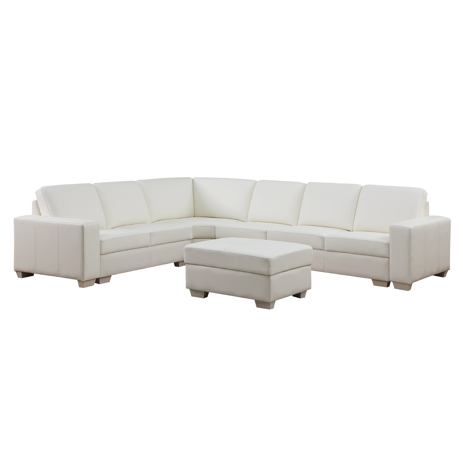 Latitude Run?? 6 Piece Genuine Cowhide Leather Luxury Living Room