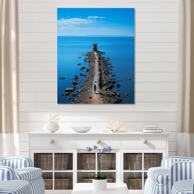 «Coastal Seaside Stroll I» sur toile