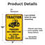 «Tractor Parking Only All autres Will Be Ploughed Under Vintage», enseigne en aluminium de 7 po x 10 po-119530058