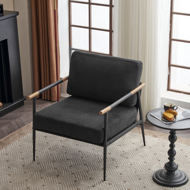 Fauteuil Jennay, Noir chenille