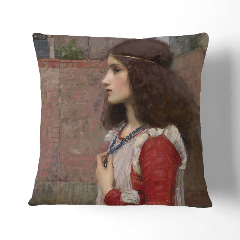 Square Cushion, 55cm H x 55cm W x 20cm D, White