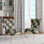 Chaise d'appoint rembourrée à motif damas foncé foncé et damas