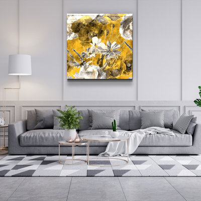 Superbe peinture décorative en verre trempé de 19,7 po x 19,7 po | 100% verre trempé, épaisseur: 0,16 pouce | Impression UV pour des couleurs éclatantes | Parfait pour la décoration intérieure, le salon ou le bureau