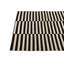 Tapis noir et blanc 3x5 Petrella