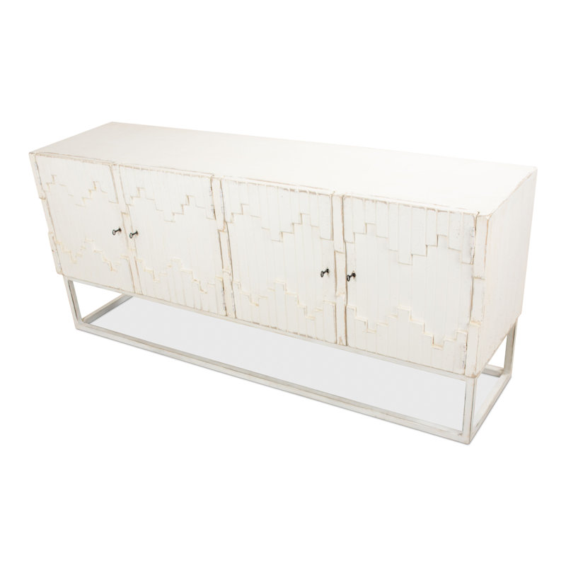 Aztec 80'' W Solid Wood Sideboard, White