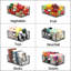 Panier de garde-manger pliable mural en métal avec poignées - paquet de 3 - 16 po x 9 1/2 po x 6 po, bac de rangement pour aliments