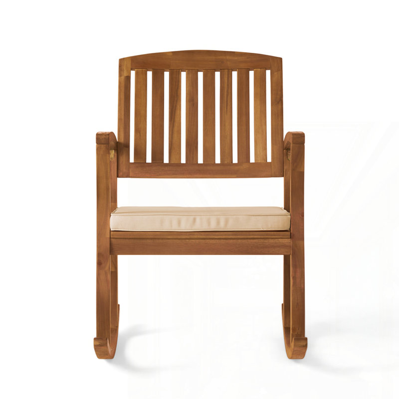 Acacia Wood Patio Outdoor Rocking Chair