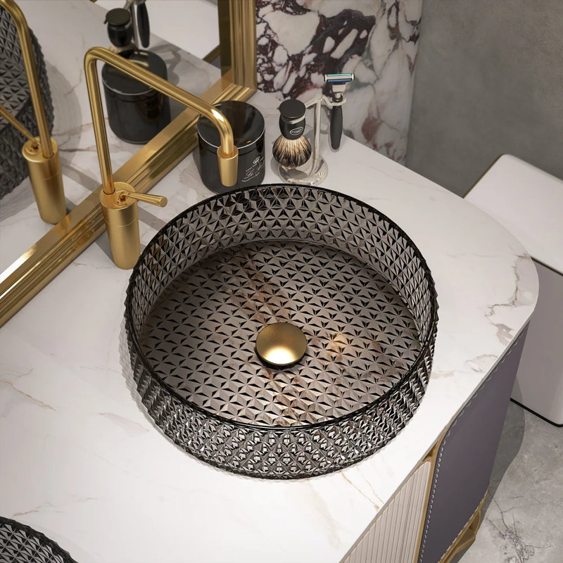 Lavabo pour salle de bain Homary, Noir