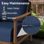 Coussin de chaise de patio de 6 pouces d'épaisseur avec housses bleues (ensemble de 1)-635385342-635385341