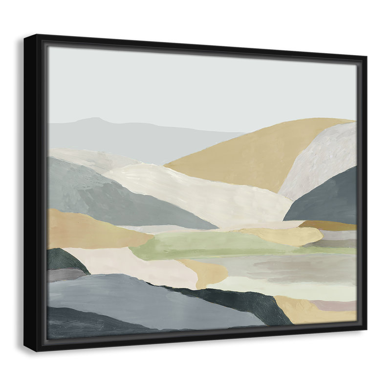Blair Warm Hills I - cadre photo, reproduction d'art sur toile, Toile noire, H 17,5 po x l 21,5 po x P 2 po