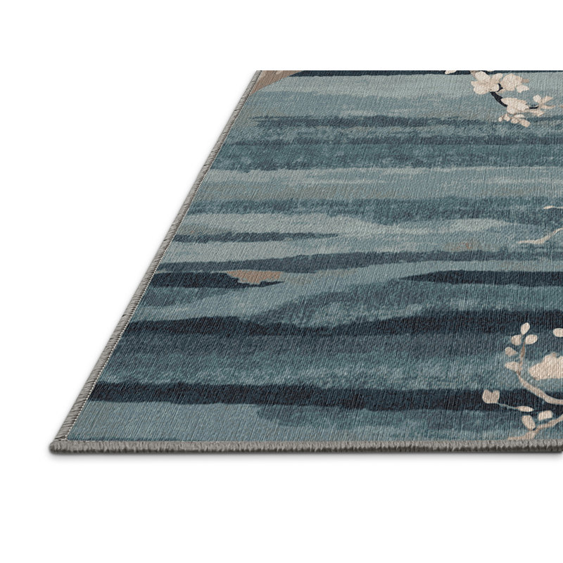 Machine Washable Gray Area Rug
