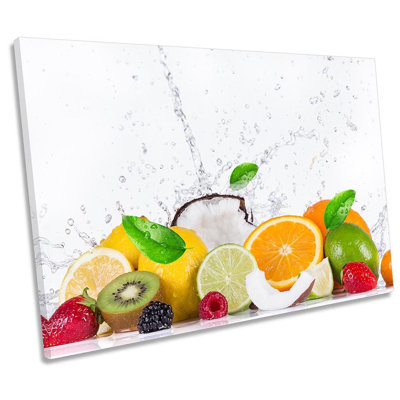 Fresh Fruit Kitchen Splash - Wrapped Canvas Print