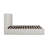 Mele NORDIC UPHOLSTERED ARM QUEEN BED IVORY BOUCLE BLACK-124538102-124538100