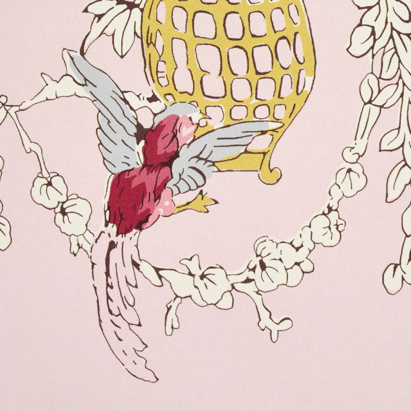 Papier peint Chinoiserie Moderne, Rose