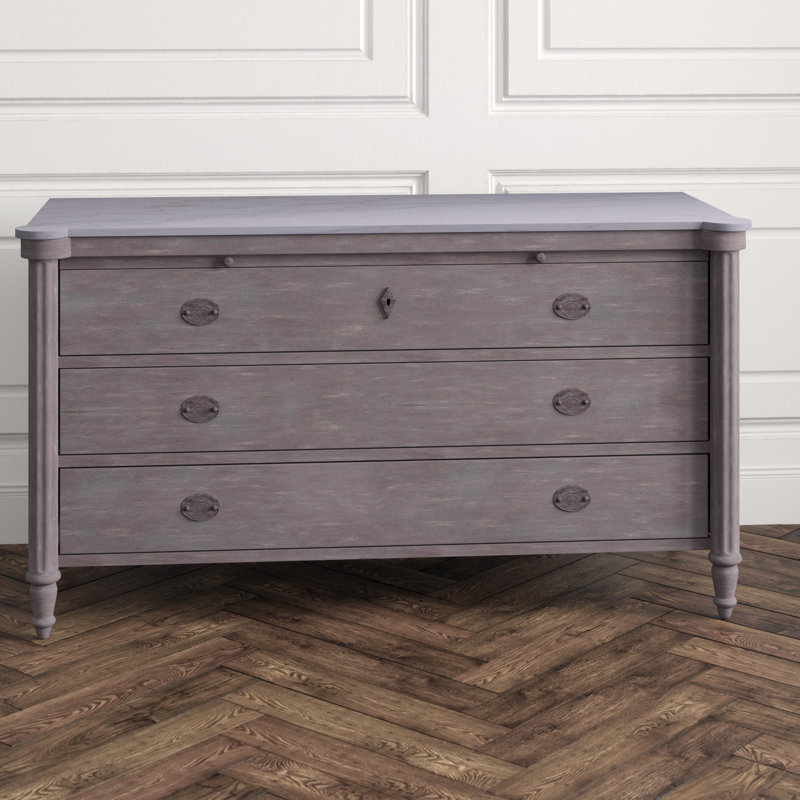 Augusta 3 - Drawer Solid Wood Dresser
