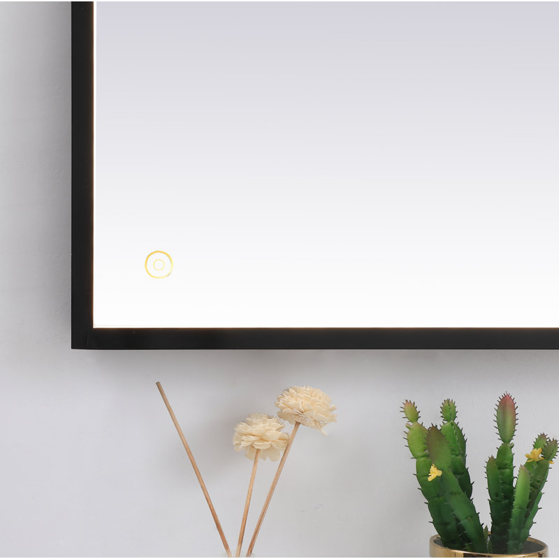 Piche Aluminium Mirror, Black, 42" x 60"