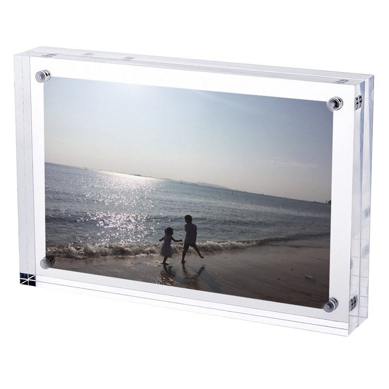 TRIXES Acrylic Photo Frame – A5 Freestanding Picture Frame – For Cherished Memories – Double Sided