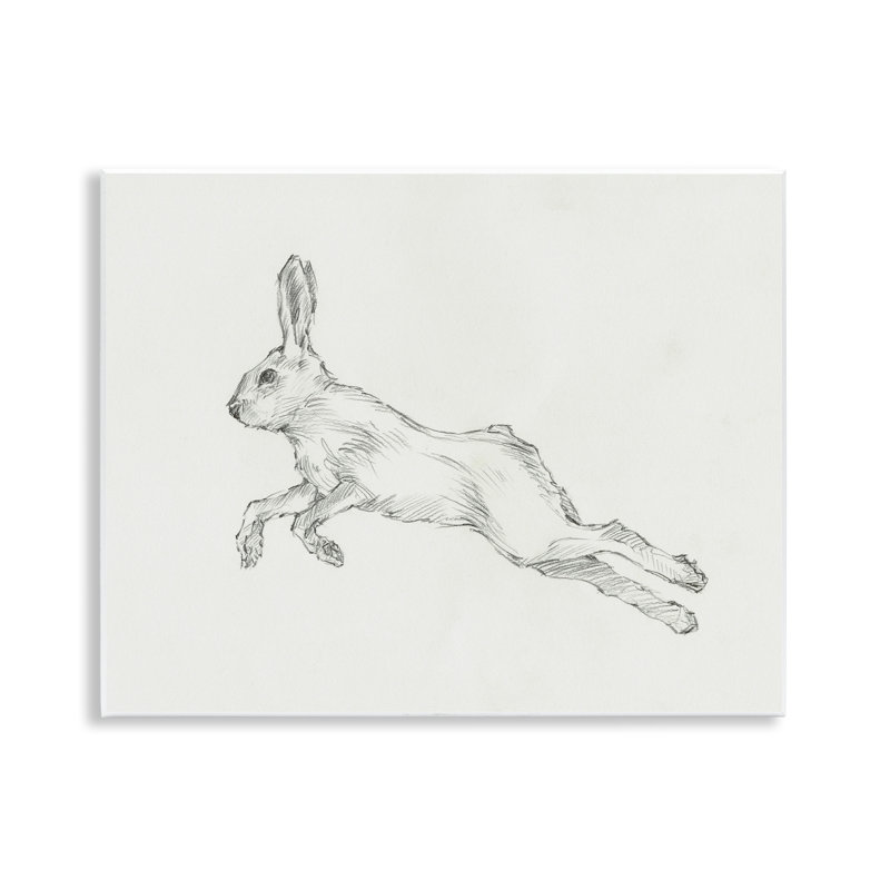 "Lapin sautant", art mural par Ethan Harper