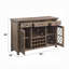 Buffet Takeyah, armoire de salle à manger, crédence de bureau avec 3 tiroirs