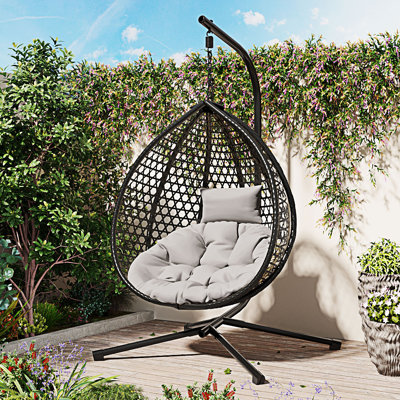 U_STYLE Fauteuil à œufs suspendu polyvalent pour l'intérieur et l'extérieur