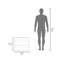 Meuble-lavabo, 2 portes, 2 tablettes-1225028339