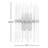 Sardor Steel Flush Mounted Sconce-558520673