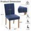 Chaise rembourrée à haut dossier Parsons-695032613-701709766