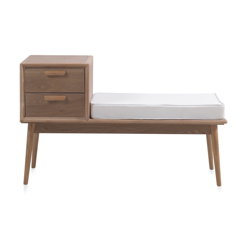 Palenville Solid Wood Storage Bench