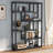 6-Tier Industrial Etagere Bookcase With Asymmetrical Shelves, Ideal For Stylish And Functional Storage In Any Room