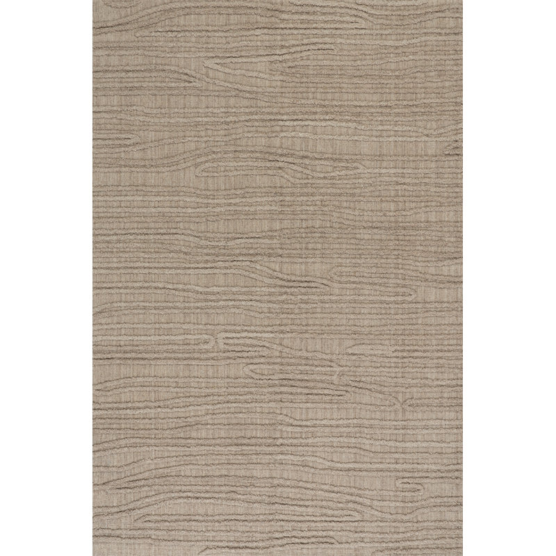 Cyrene Abstract Bohemian Wool Area Rug, Beige, Rectangle 8'6" x 11'6"