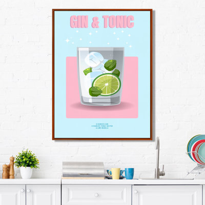Gin & Tonic In A Rocks Glass I - Décoration murale cocktails