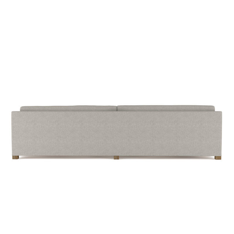 Madison Sofa, Box Weave Linen Silver Streak, 33" H x 120" W x 41" D, Weathered