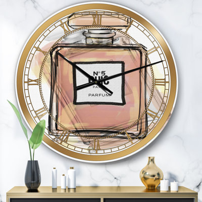 Grande horloge murale Chic Nr 5 Paris Parfum V
