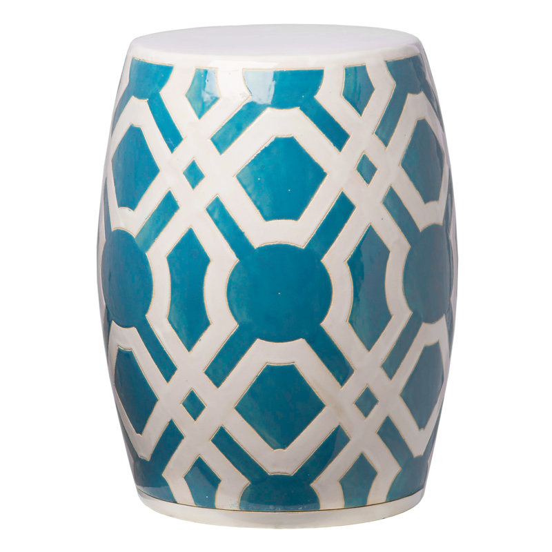 Tabouret de jardin Jazouli, Turquoise