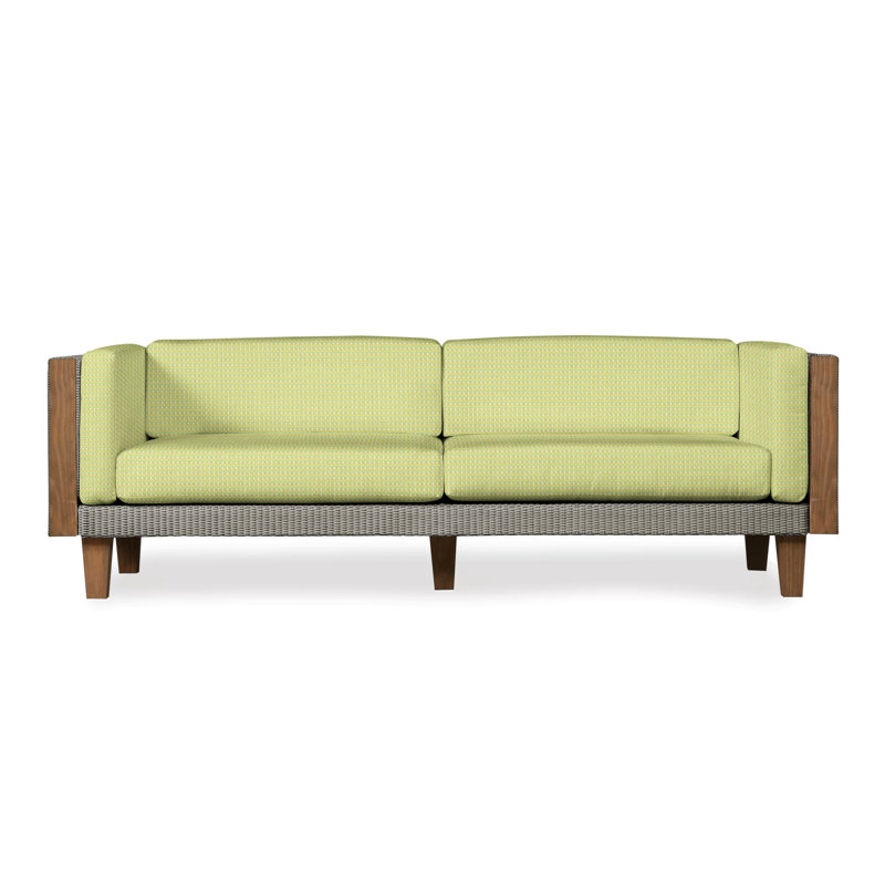 Catalina Outdoor 3 - Seat Patio Sofa, Pewter, Sailcloth Sailor