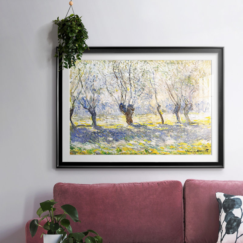 Saules, Giverny, 1886, Noir, H 19 po x l 27 po x P 1,5 po