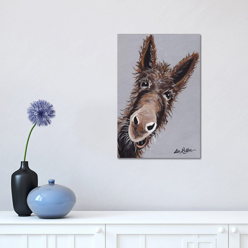 Rufus The Donkey - Wrapped Canvas Print, 152 cm H x 101 cm W