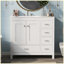 Ensemble de meuble-lavabo moderne avec lavabo en céramique