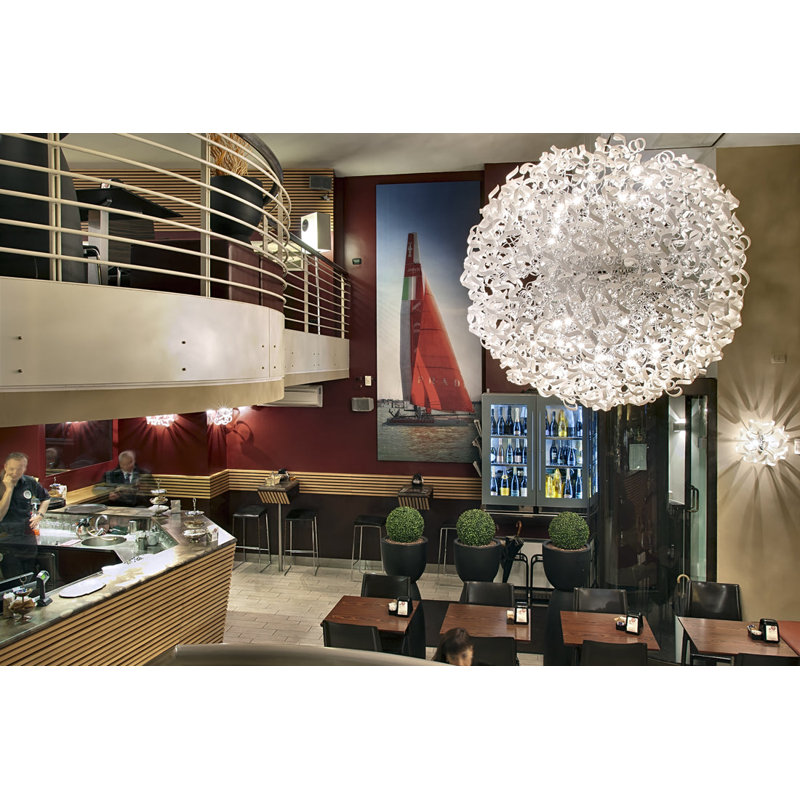 Astro 18 - Light Chandelier, Amber