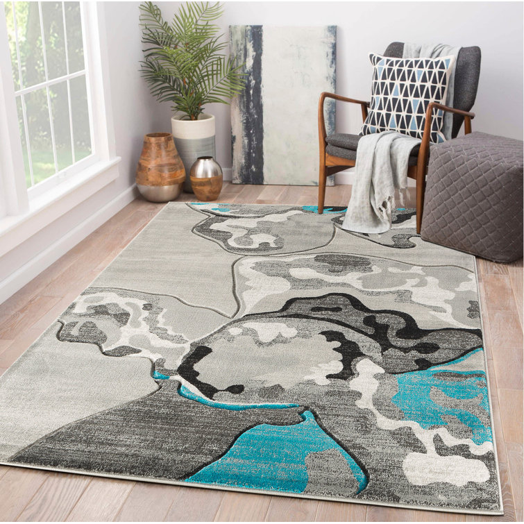 Tapis turquoise Amira