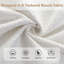 Lit plateforme tapissier très grand et très grand en tissu blanc avec tête de lit amovible-697935766