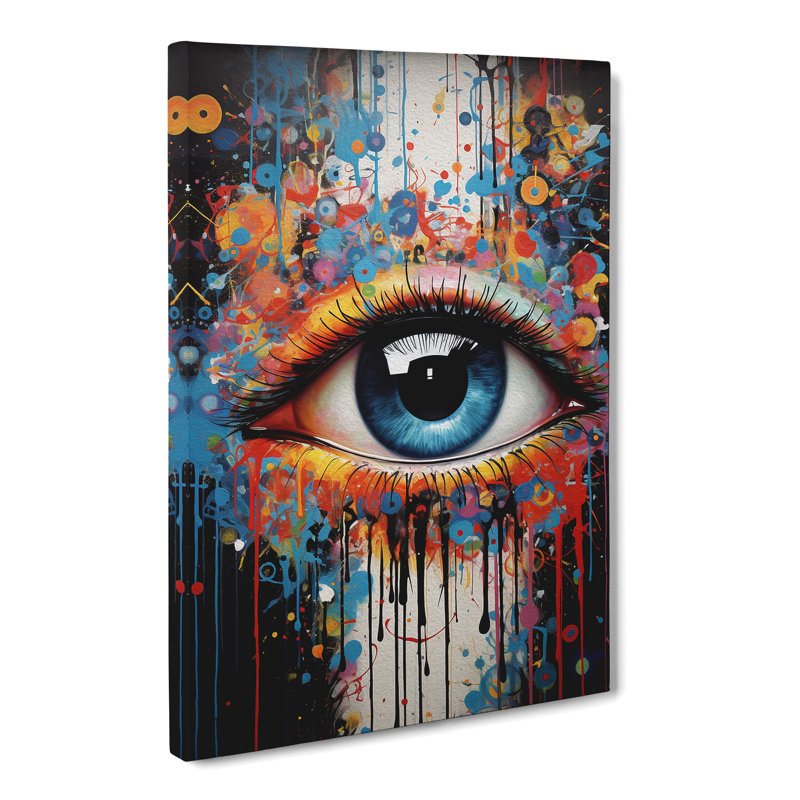 Eye Contemporary - Wrapped Canvas Print, 60cm H x 40cm W x 3cm D