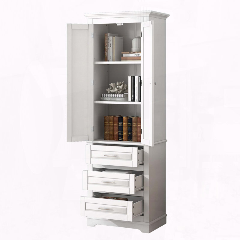 Aidenjohn MDF Bathroom Cabinet, White
