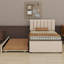 Lit plateforme tapissier avec lit gigogne-1948267904