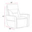 Fauteuil inclinable oscillant électrique Ashley P2-410306103