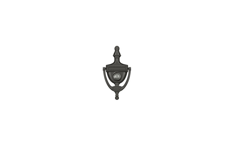 Deltana DKV6RU10B Door Knocker-Viewer, Victorian Rope in Oil-rubbed Bronze, Oil Rubbed Bronze