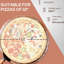 Four à pizza d'extérieur avec pierre tournante de 12 po, four en pierre portatif fabriqué en acier inoxydable pour conditions, poignées anti-brûlure sécuritaires