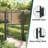 Mesh Garden Gate Galvanised Steel 100x125 cm Grey-71247157